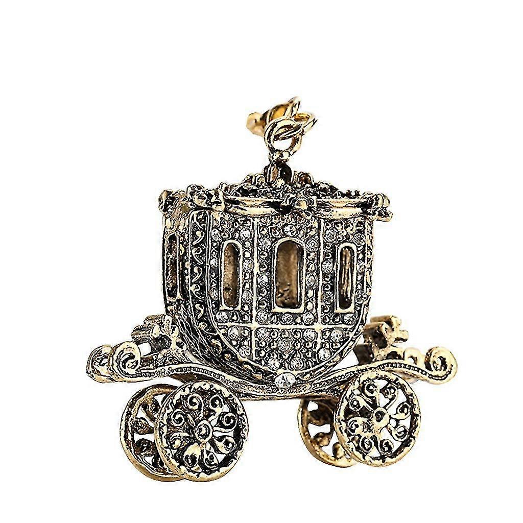 ハロウィーンヨーロッパとアメリカのカボチャ車のキーホルダーメタルペンダント小さな贈り物