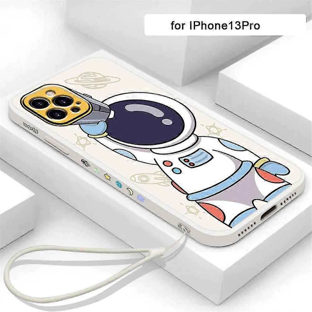 Phone Case For Iphone Soft Anti-drop Astronaut Pattern Protective Accessories