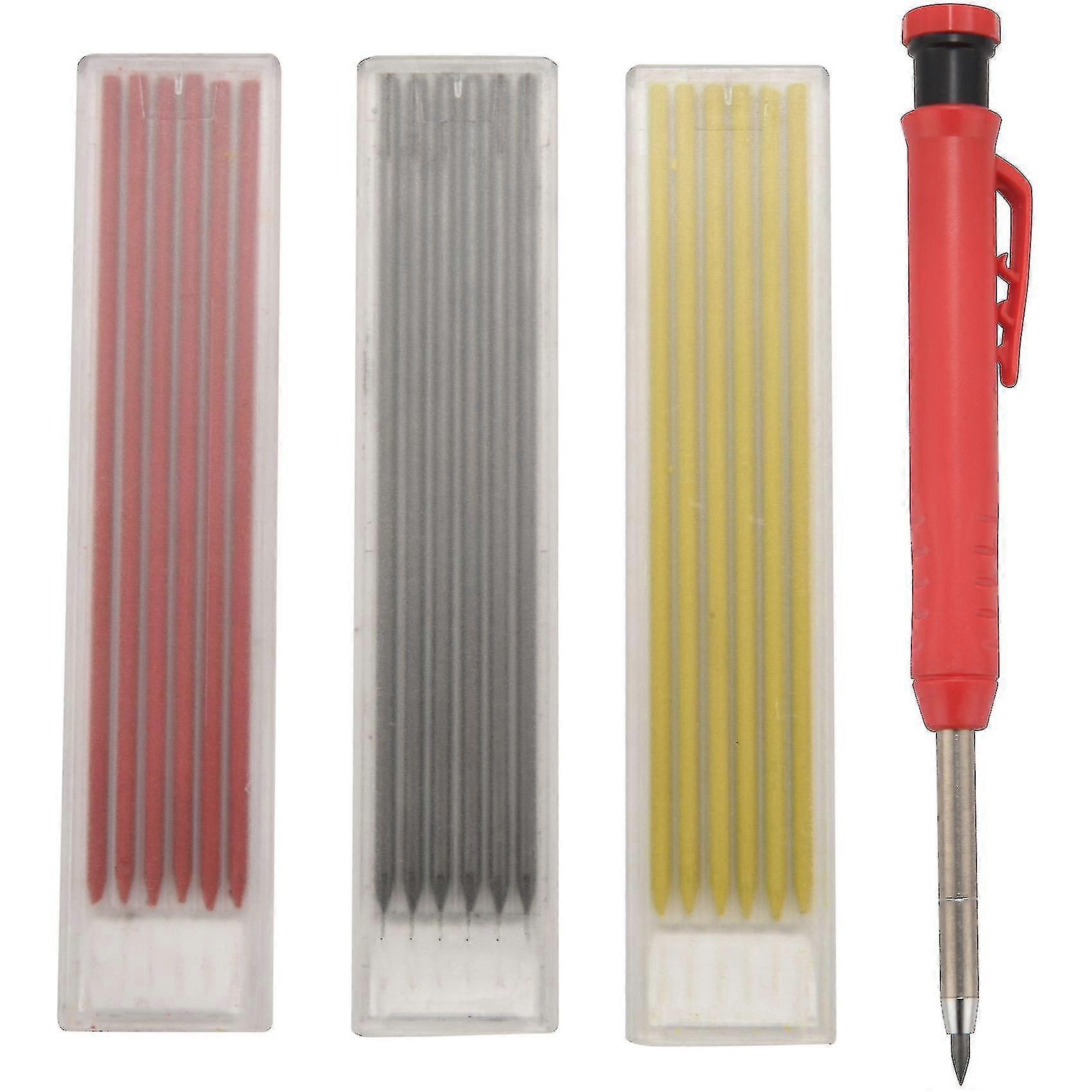 Solid Carpenter Pencil With Sharpener For Wood Flooring Marker