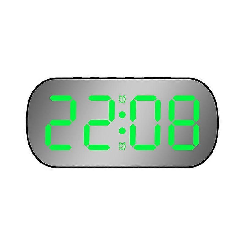 6637 LED Digital Display Temperature Mirror Alarm Clock