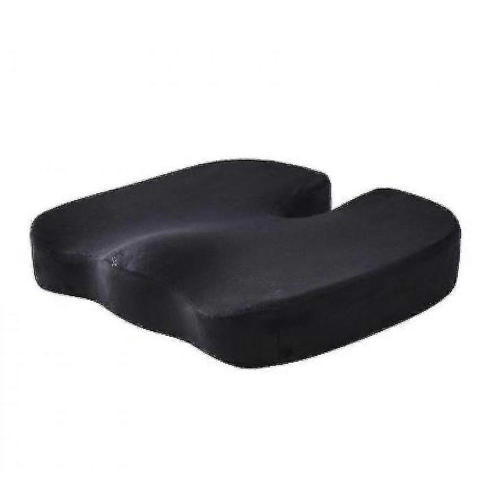Super Soft Velvet Cushion Memory Foam Cushion(black)