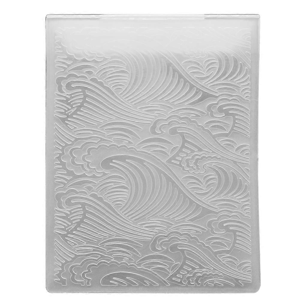 Sea Wave Uneven Embossing Folder DIY Paper Crafts Invitation Cards Template