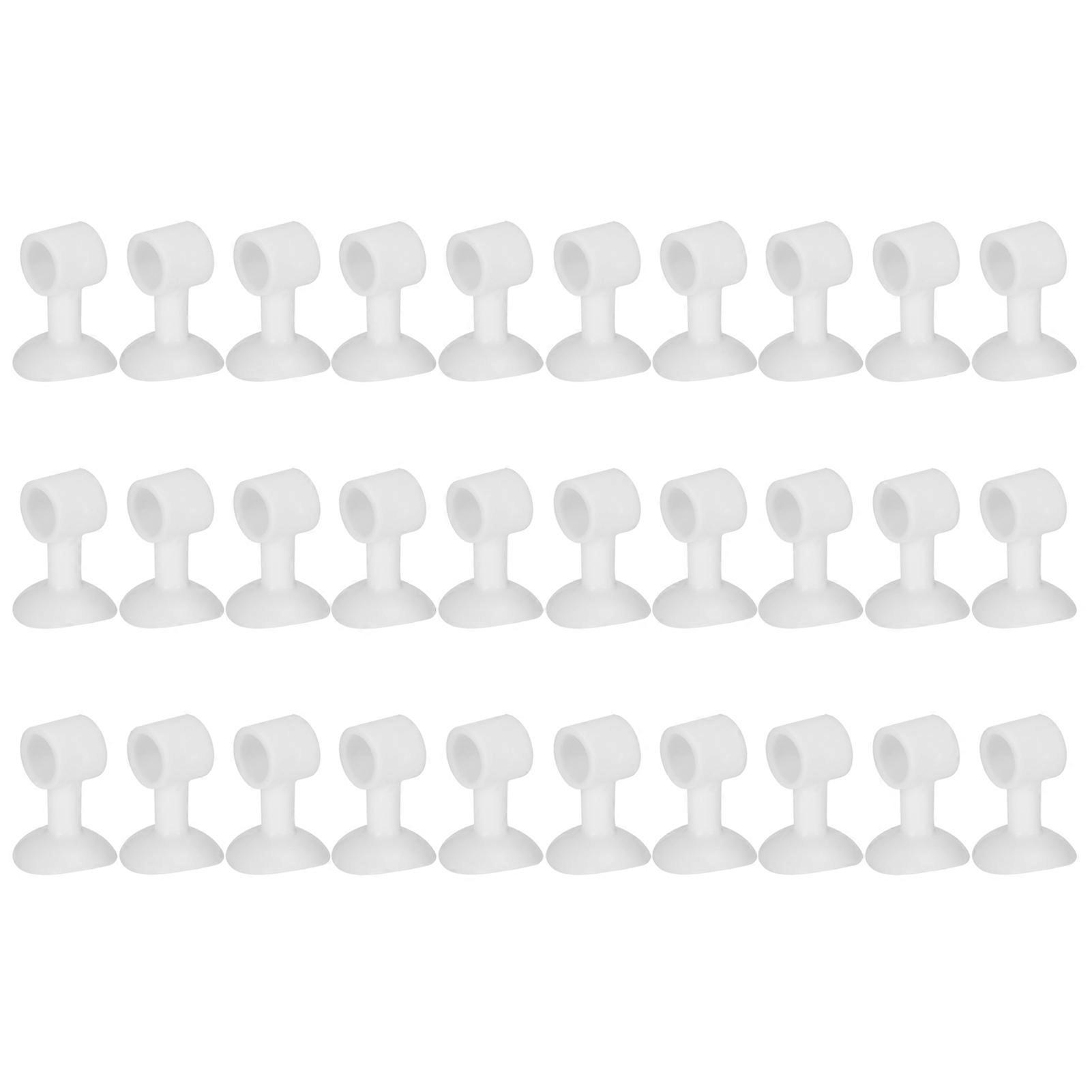 30Pcs Door Stopper Silicone Anti Collision Door Handle Stopper Mute Suction Buffer Crash Pad