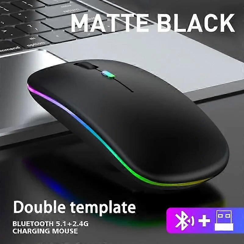 Wireless Mouse For Laptop PC Bluetooth RGB Rechargeable Mouses Wireless Computer Silent Mice LED Backlit Ergonomic Gaming Mouse Mice & Trackballs