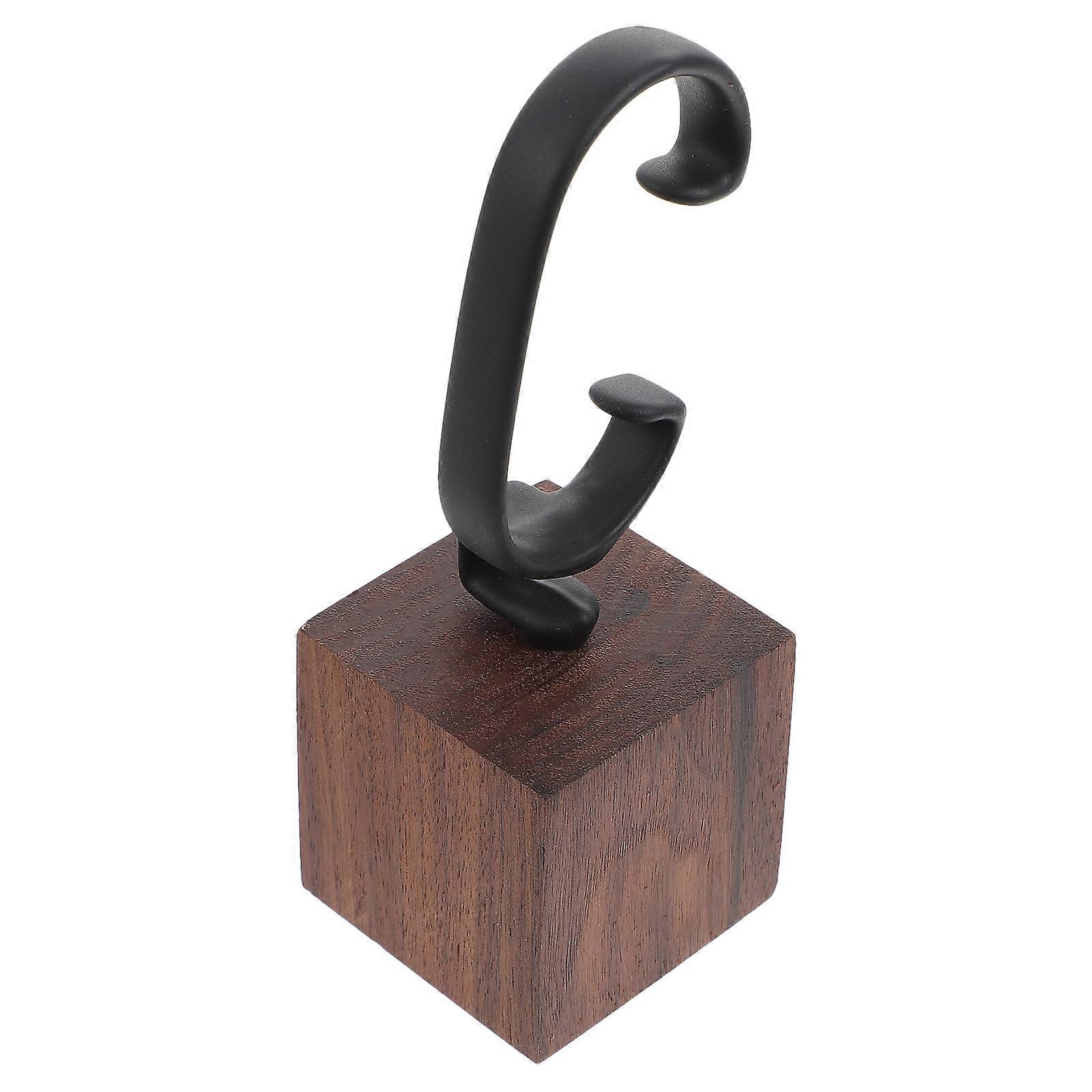Wood Base Watch Display Stand Bracket Stand Rack C Ring Watch Display Prop