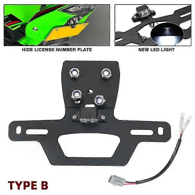Fenders ZX4R ZX25R License Plate Holder For KAWASAKI NINJA ZX-4R ZX-4RR ZX-25R Motorcycle Tail Frame Bracket LED Light Fender Eliminator