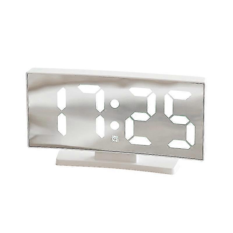 Time Temperature Display Curved Screen Clock