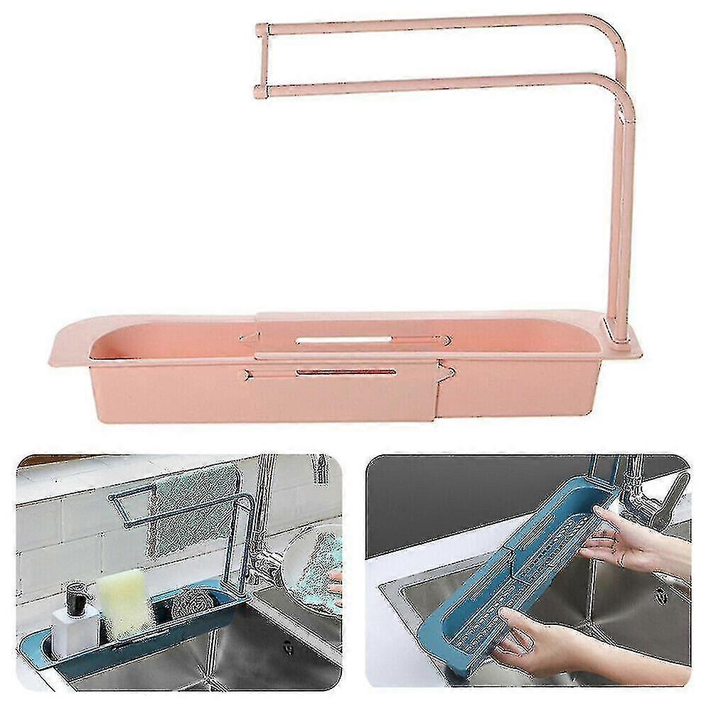 Kitchen Racks Sink Sink Organizer Storage Pink