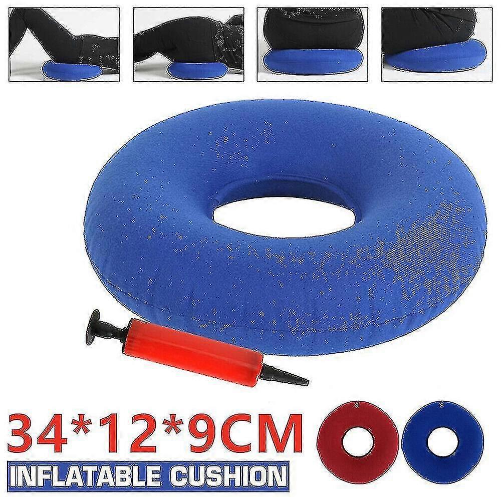 Oppblåsbar sittepute Haleben Smertelindring Ringstol Setepute Pute