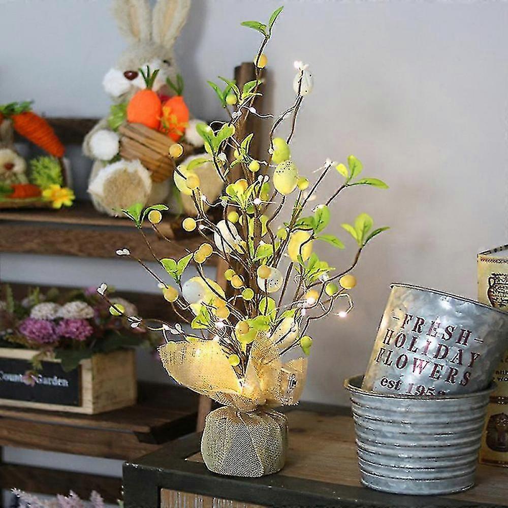 Easter Led Light Easter Egg Decorative Tree Scene Desktop Ornam IJN
