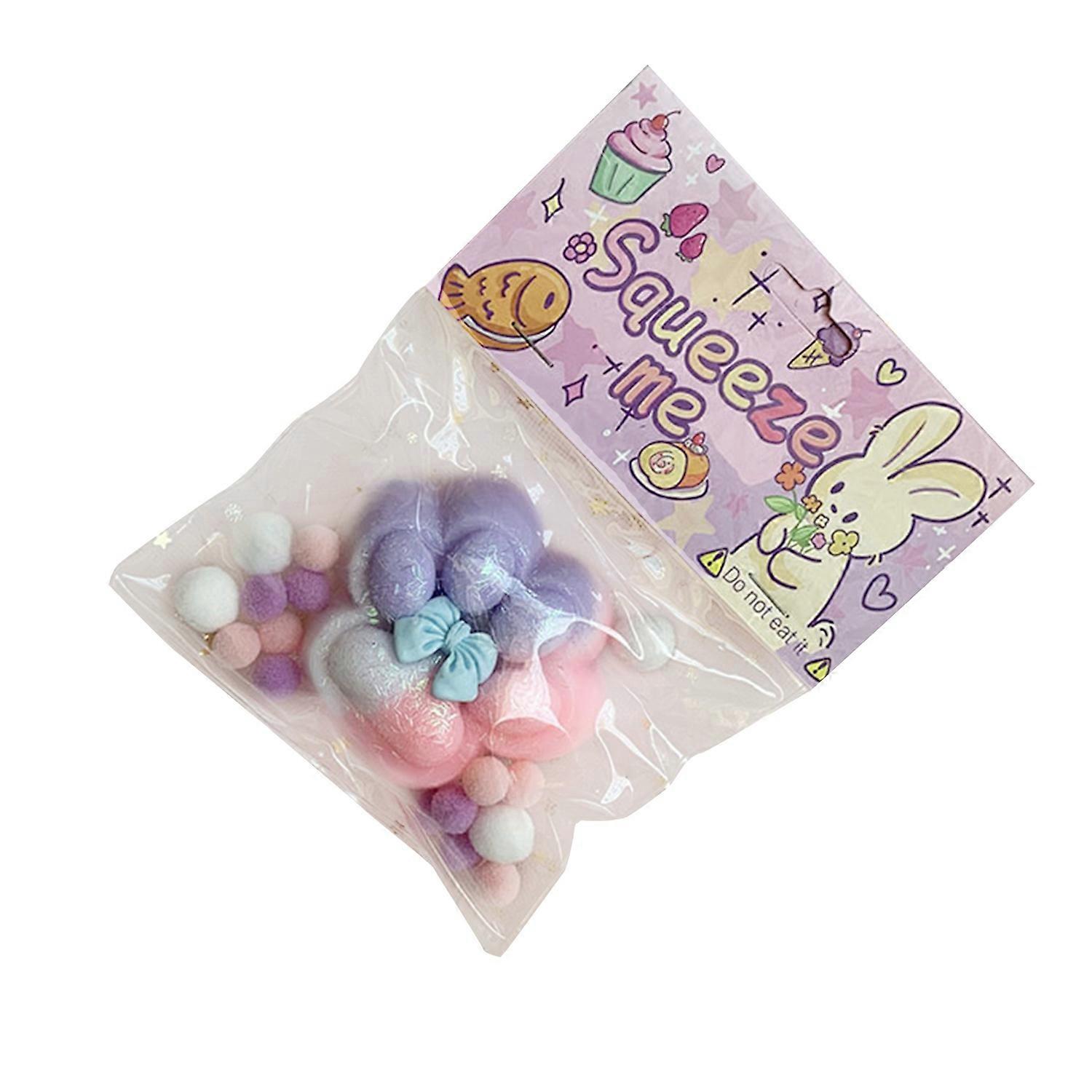 Cat Paw Squeeze Toy Anxiety Stress Relief Kitten Paw Pinch Sensory Toy Kids Teens Adults Soft TPR