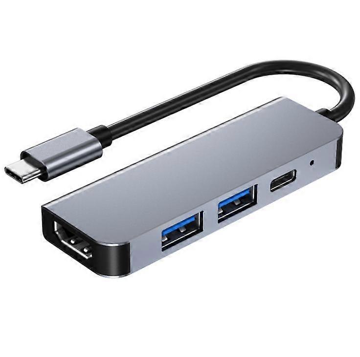 4 I 1 Type-C til HDMI PD USB3.0 Dokkingstasjon Hub Adapter For Macbook HD TV