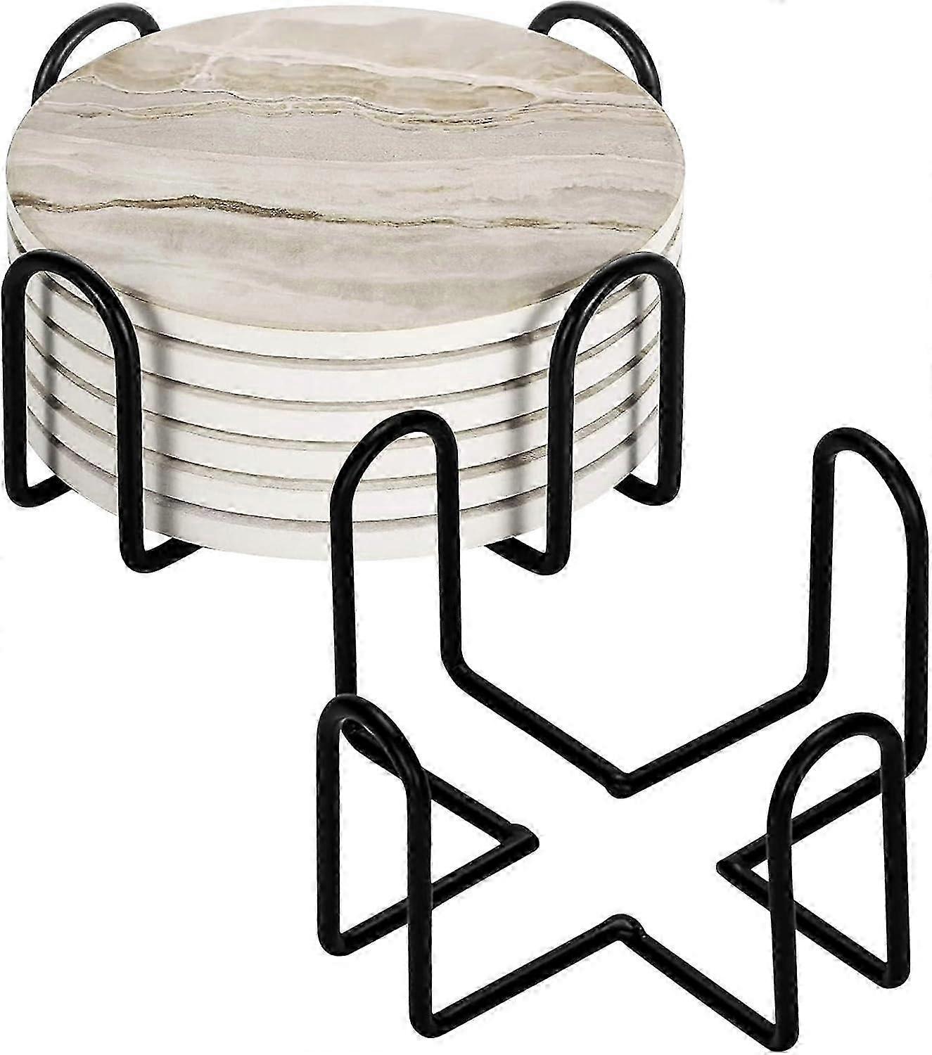 2 قطعة حامل كوستر معدني ، رف كأس المشروبات المربعة ، حامل المسار ، حامل معدني من الحديد الأسود زخرفة طاولة طعام العلبة