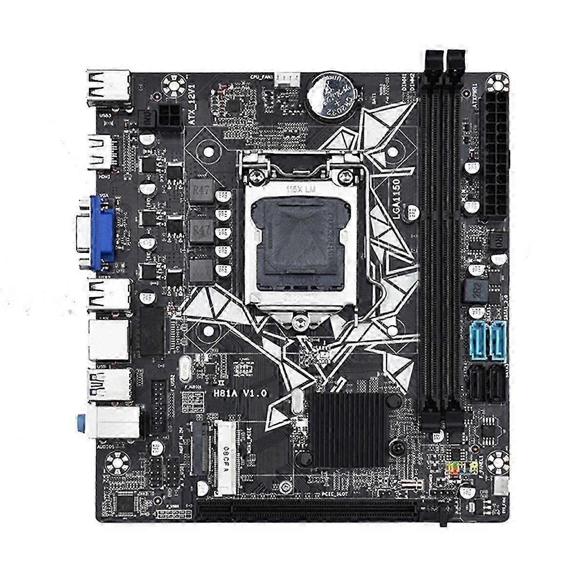 H81a Motherboard Ddr3 Lga1150 Computer Motherboard Support Sata3.0 Sata 2.0 Nvme M.2 4k Hd Graphics Motherboard
