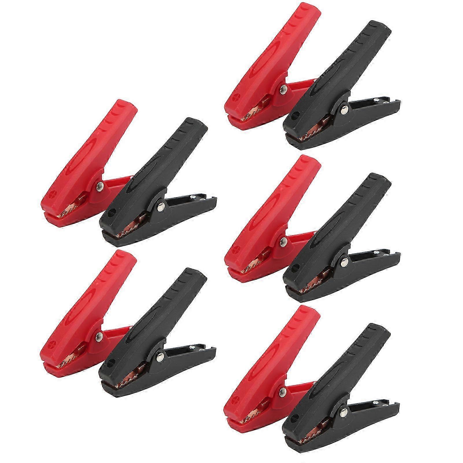 5 Set Insulated Clip 30A Strong Clamping High Accuracy Process Elasticity Electric Test Clamp for Experimental Test Wire