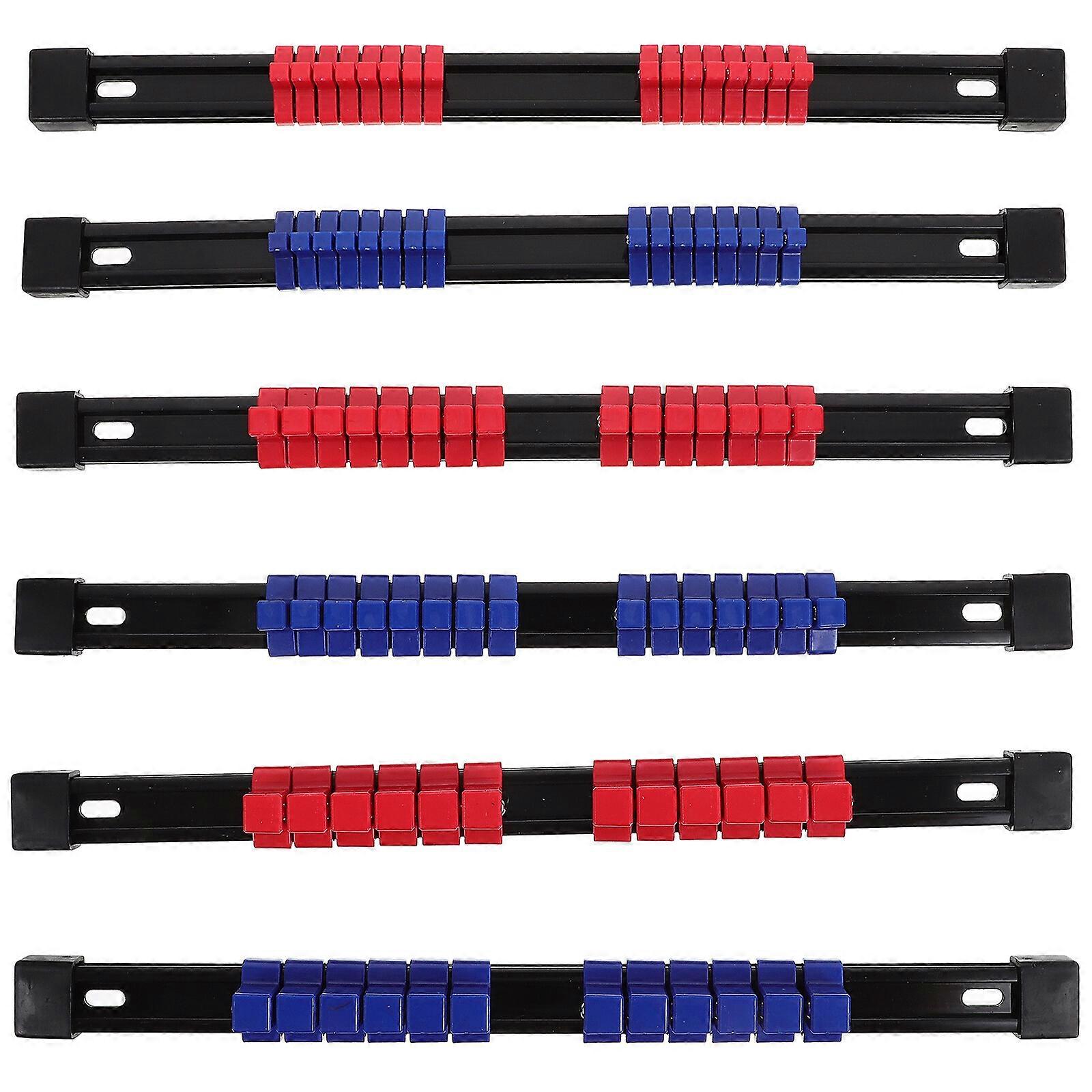 6PCS Socket Organizer Portable Socket Rail Holder Socket Holders Organizers