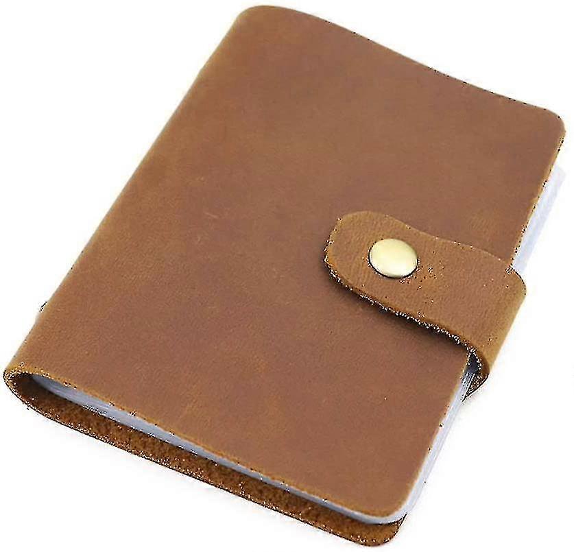 Crazy Horse Leather Name Card Book Journal Business Card Holder Organizer Books