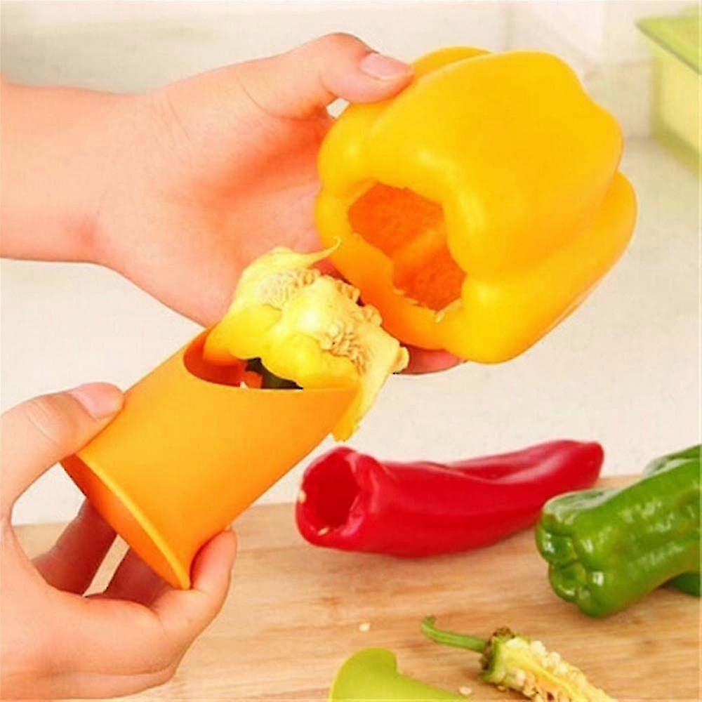2 In1 Bell Pepper Corer Chilli Cooking Tool Seed Remover Fruit Creative Household Easy VBMT