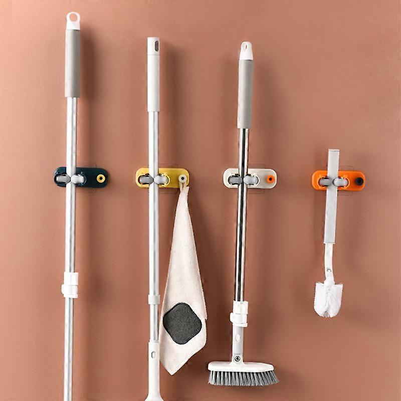 1 Piece Mop Storage Rack Bathroom Powerful Hook Stick Multi-function Hook Bracket Brush Kitchen Broom Hanger Hook