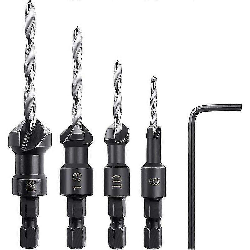 Countersinks, 4 Pieces Hex Countersink Countersink S With A Small