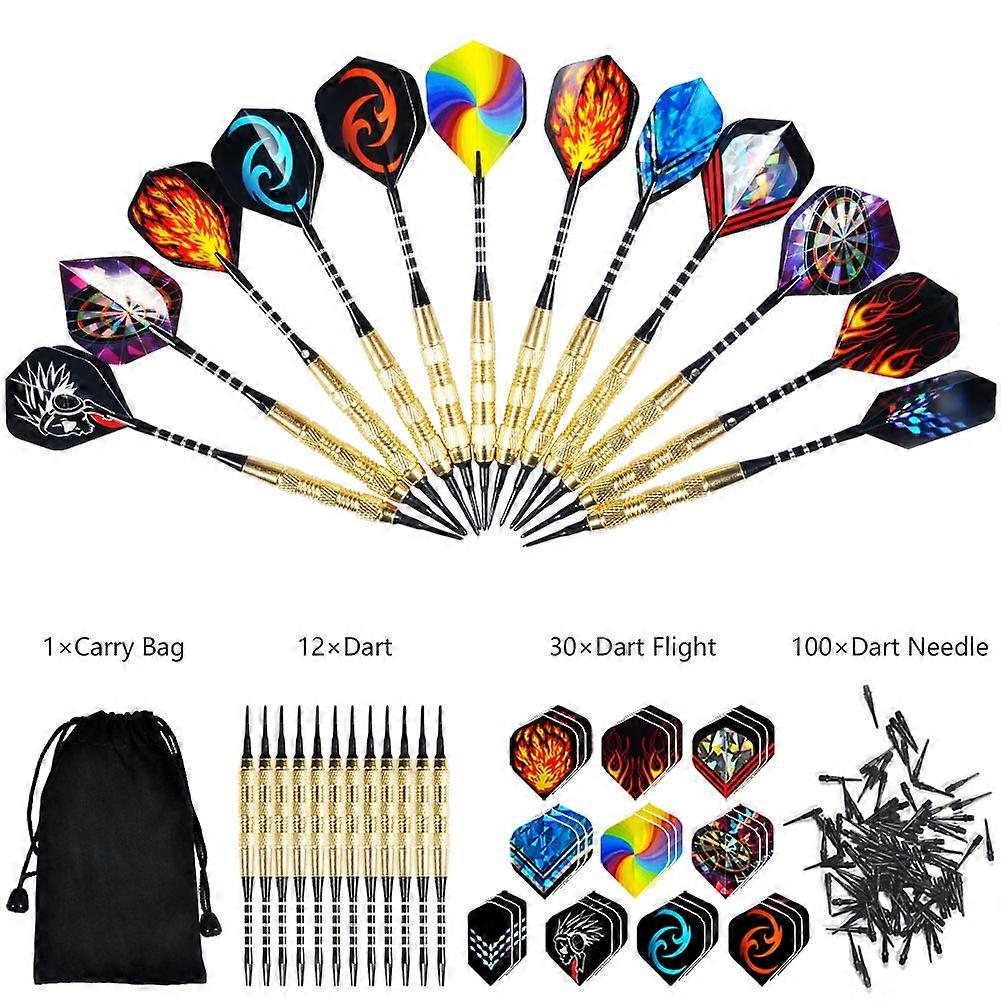 15 inch magnetisch dartbord, dubbelzijdig hangend wanddartbord met 6 veiligheidsdarts