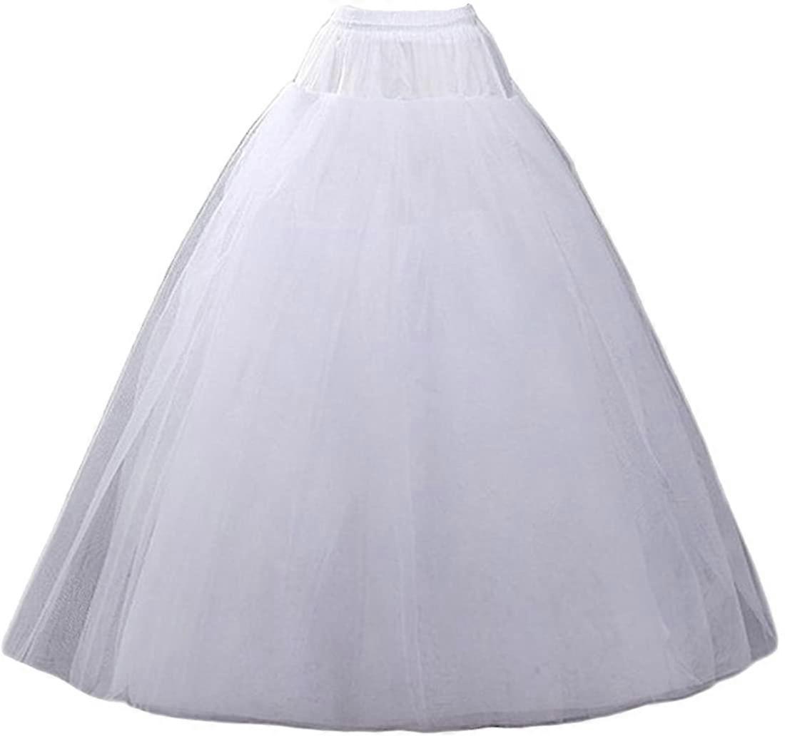CEZOM Hoopless Underskat Crinoline Underskørt Bryllup Tilbehør CA-MPT022