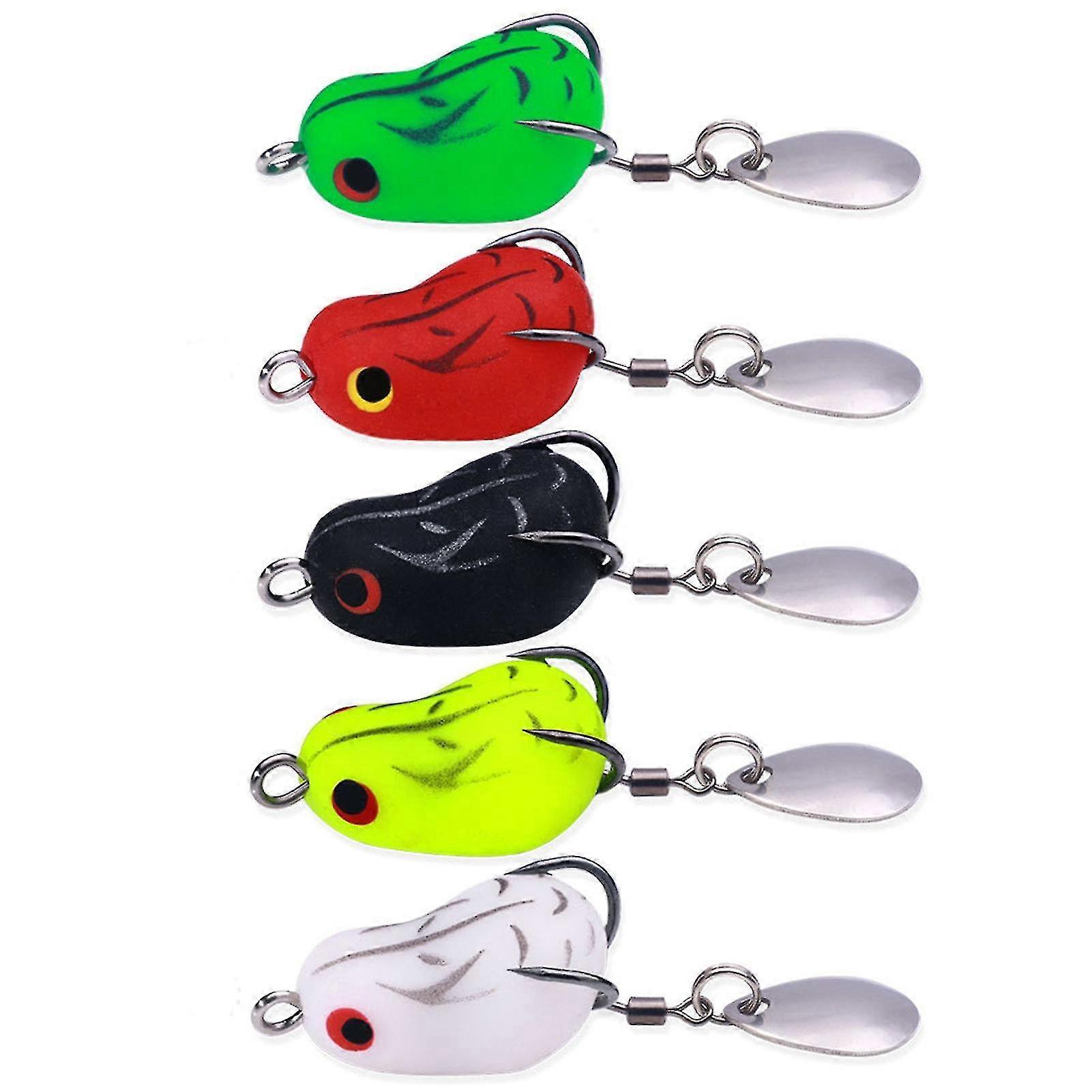 1 Set 2.5cm Bionic Bait Realistic Fisheye Simulation Bite Resistant Sharp Hook Angling Long Casting Frog Bionic Lure Outdoor Fishing