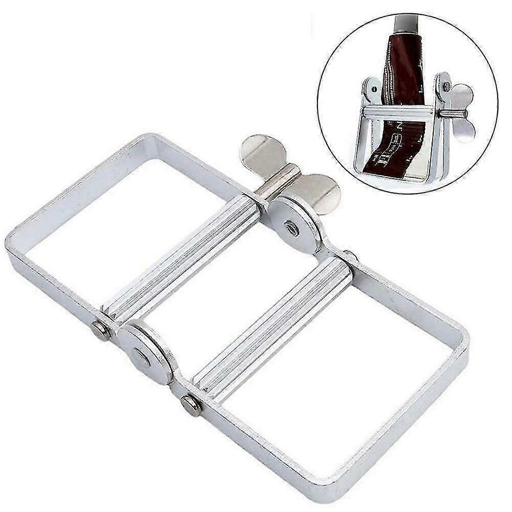 Toothpaste Squeezer Tool Dispenser Metal Paint Tube Wringer Hand Roller Tools