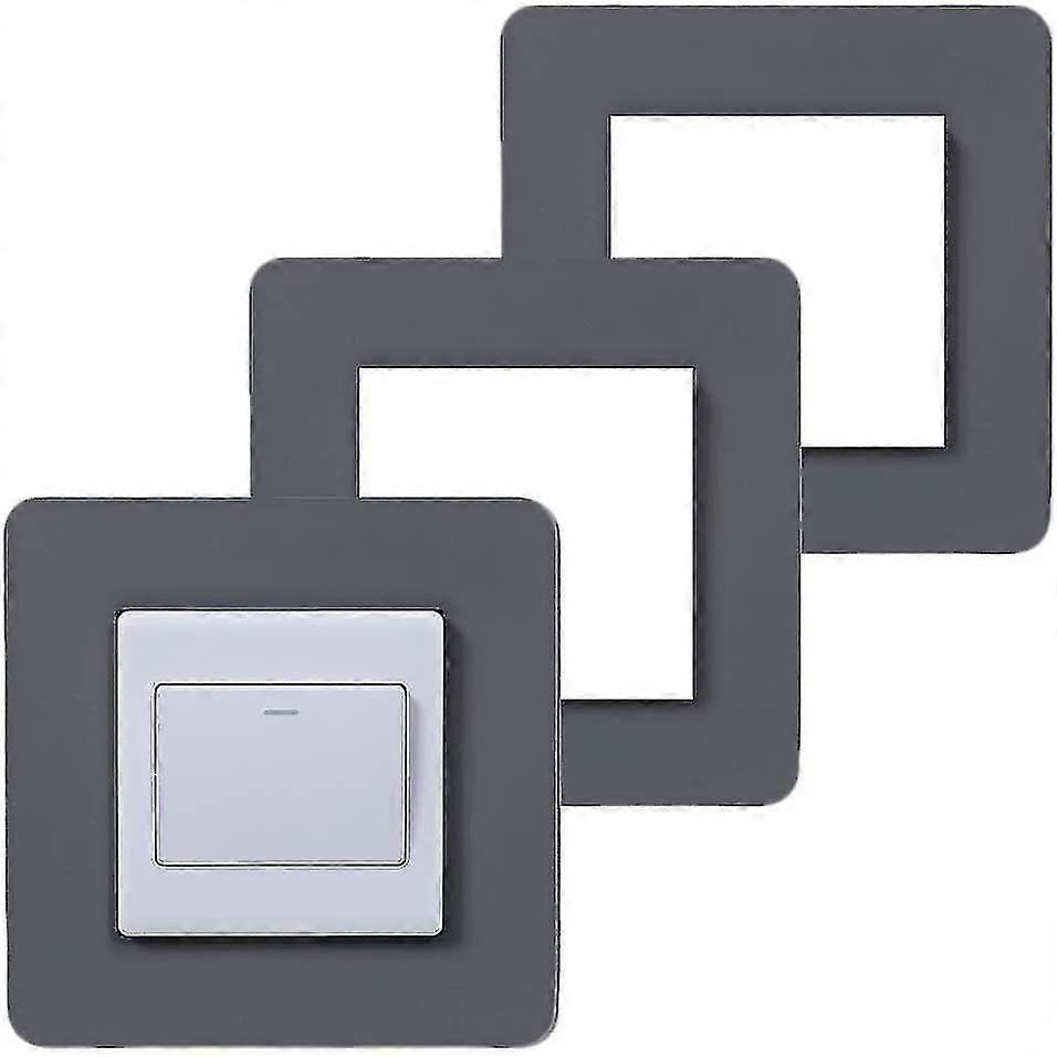 3 Pieces S  Surround Frame Square Light S  Cover Sticker Plug Socket