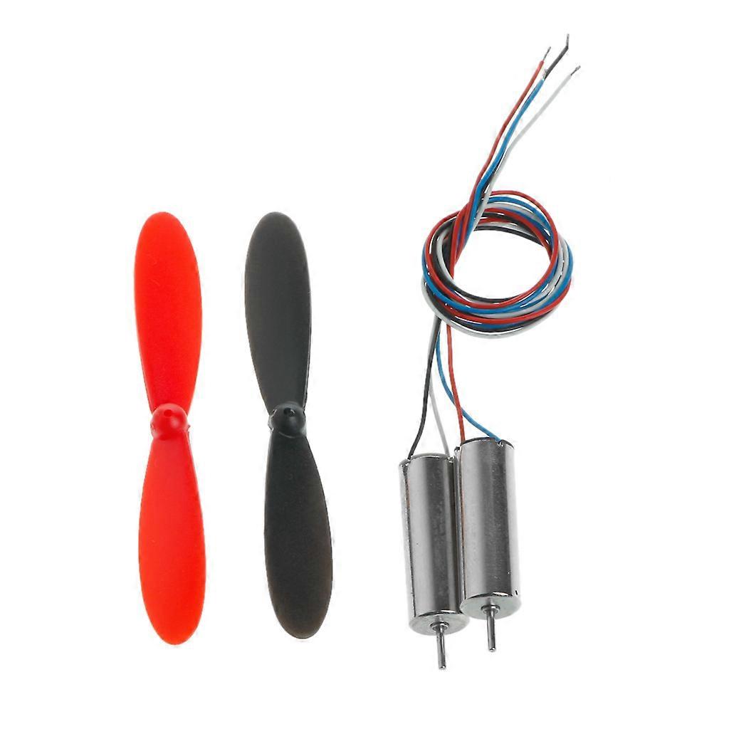 1 Pair for DC 3.7V 720 Mini Model Helicopter Coreless Motor Propeller Great Torq