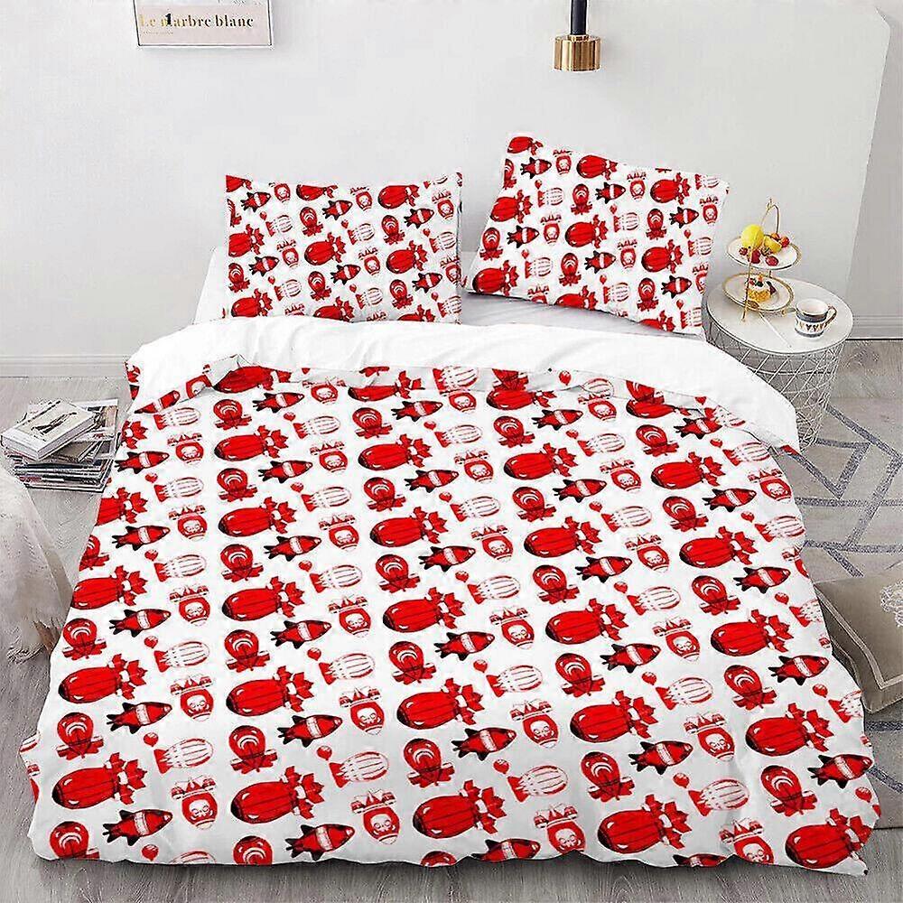 v496 Lençóis Bloons TD Jogo Gwendolin ZOMG 3 Conjunto de Capa de Edredão Doona Capa Lençóis Macios IU496