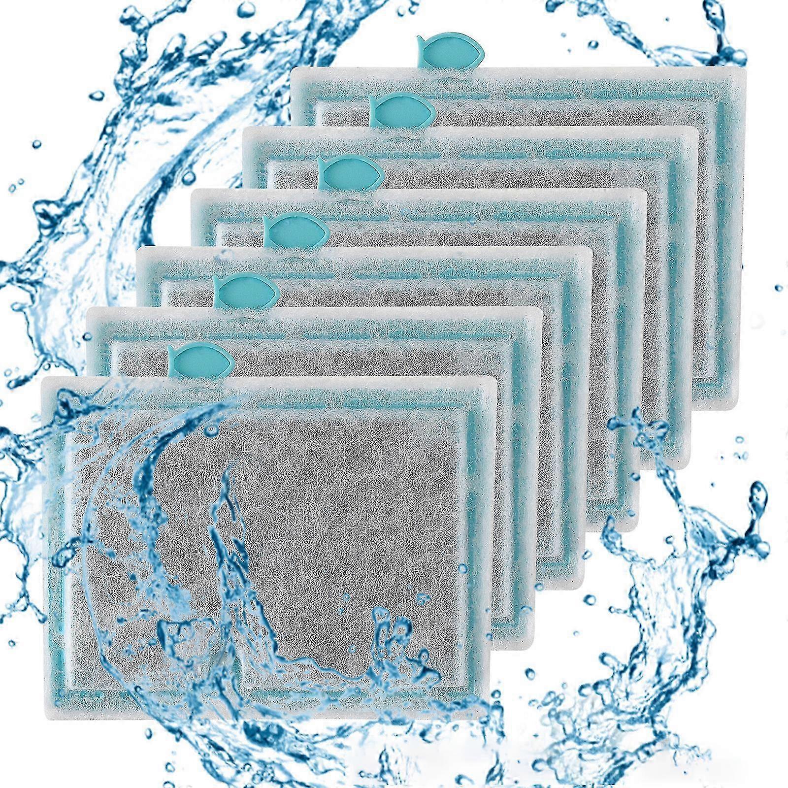 6pcs Filter Cartridge Easy Installation Replacement Part Fish Tank Pad Purifier