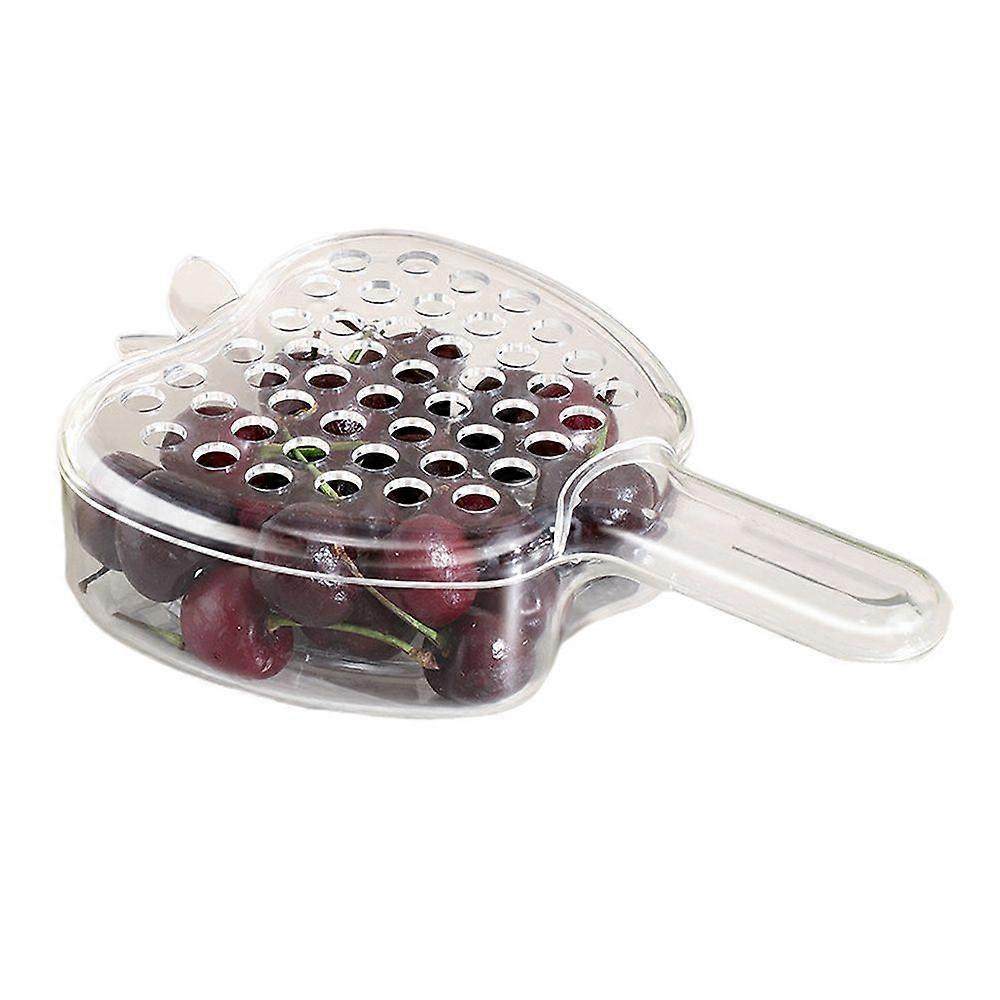 1/2Pcs Fruit Drain Basket with Handle Food Grade BPA Free Reusable Multifunctional Fruit Drainer Container Mini Plastic Colander