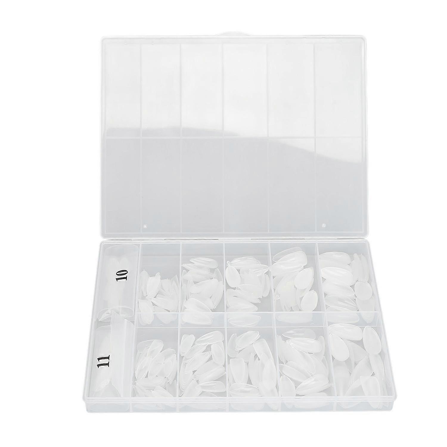 504pcs Nail Art Tips DIY Breathable Double Sided Frosted Multi Functional False Manicure Nails Tips