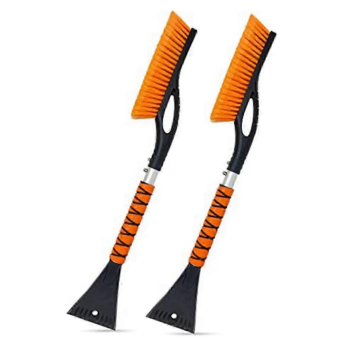 Snöplog och borste för bil, snöplog för bilruta, robust snöplog med ergonomiskt skumgrepp, vinter-AC