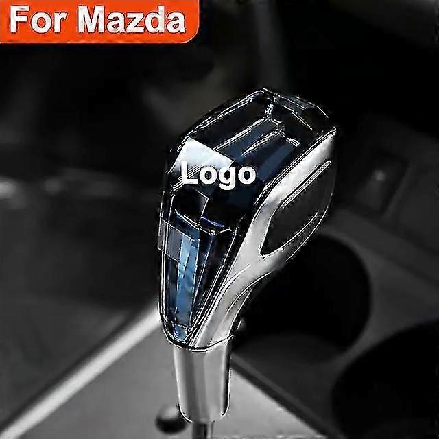 R Shape Cut Car Shift Knob Touch Activated Multi-color Led For Automatic Vehicles  for Mazda