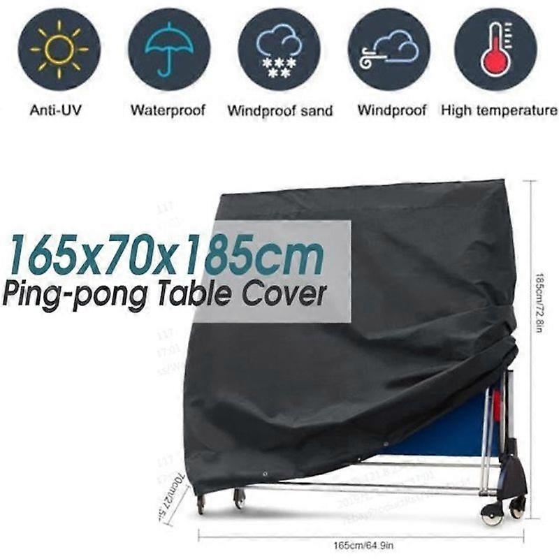 TIMEPing Pong Table Oxford Cloth Cover 165x70x185cm