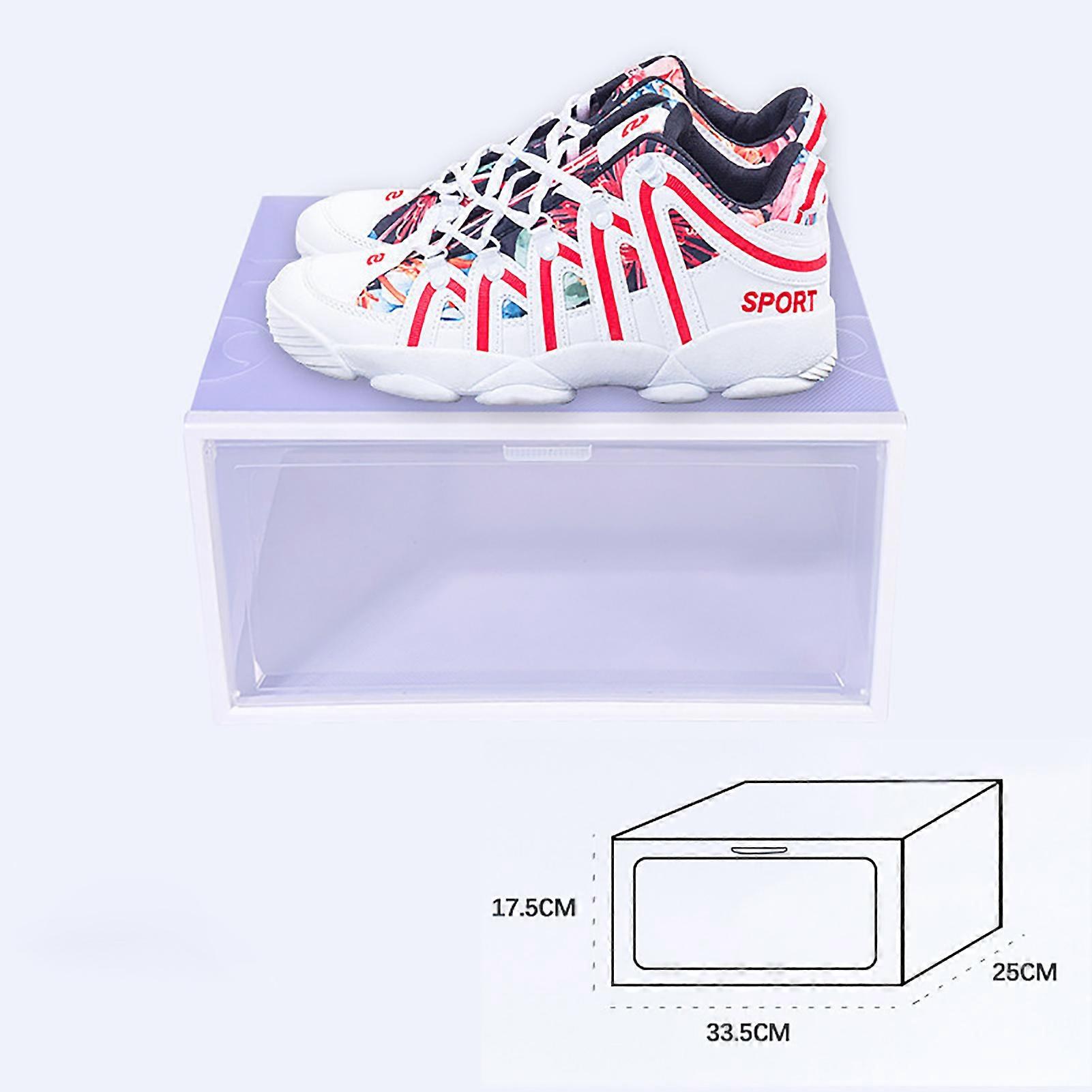 Sneaker Storage Shoe Box Side Opening Multipurpose Stackable Shoe Box for Men and Women