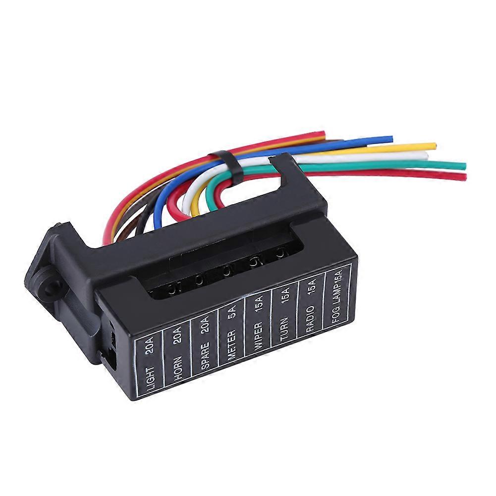 DC 32V 8 Way Circuit Blade Fuse Box Block Holder ATC ATO For Car Auto Trailer Boat