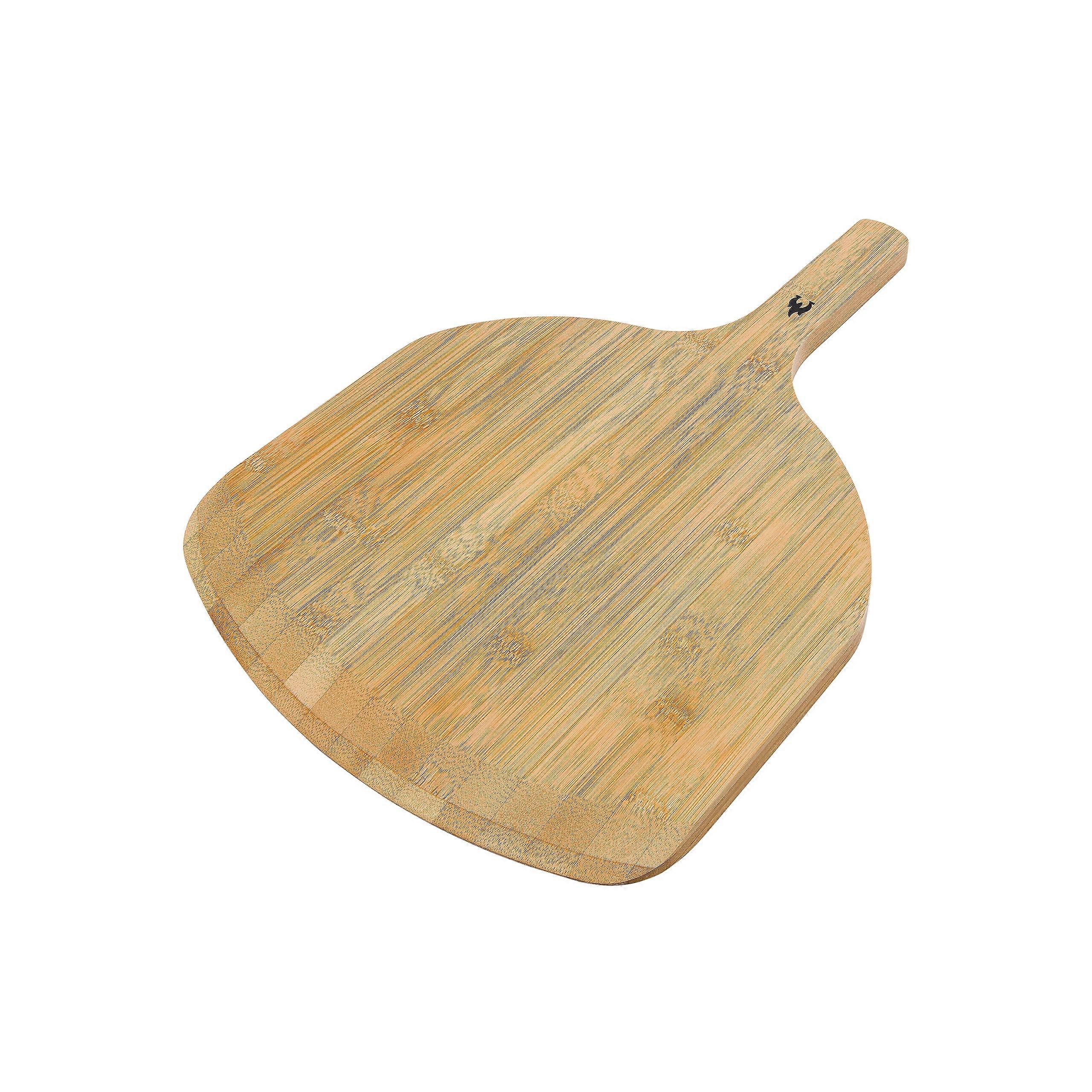 19"x 11.75" Bamboo Pizza Peel with Wooden Serving Board, 1.4 lbs Lightweight Pizza Tool for Baking and Serving