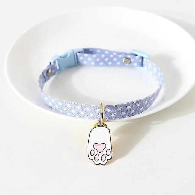 Cat Collar with Pendant, Safety Adjustable Cat Collars Set XS Size