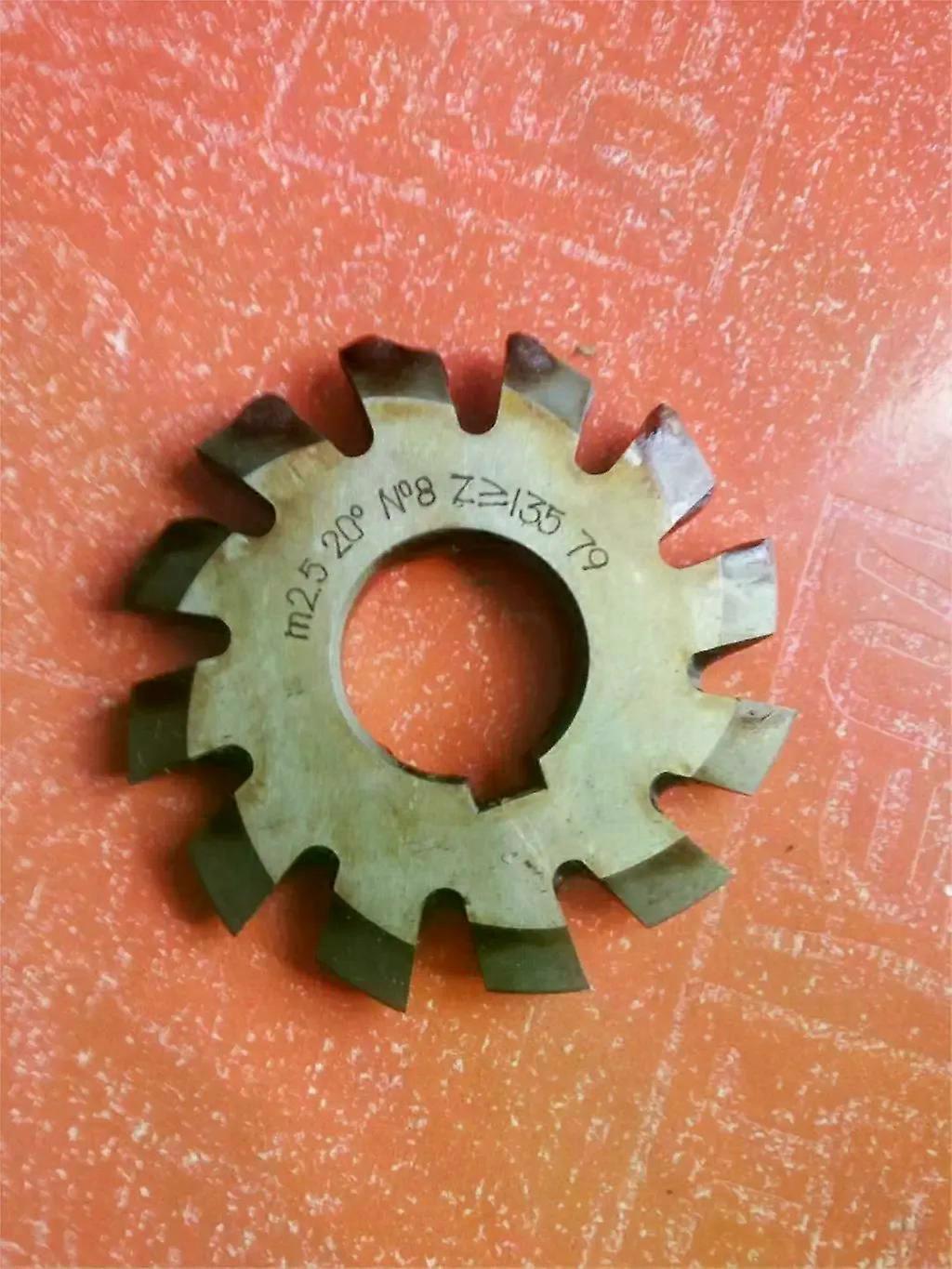8 Adet / Takım Modülü 25 PA20 Bore22 1 2 3 4 5 6 7 8 Involute Dişli Kesiciler M25