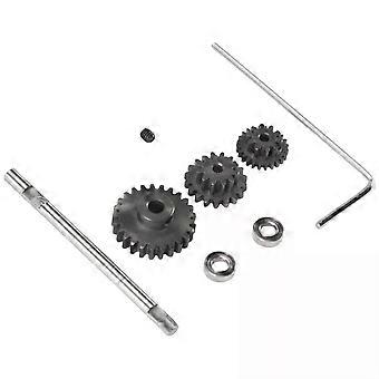 Metal Transmission Gear with D Axis Gearbox Steel Gears Set for WPL D12 1/10 RC Car Upgrade Parts Accessories