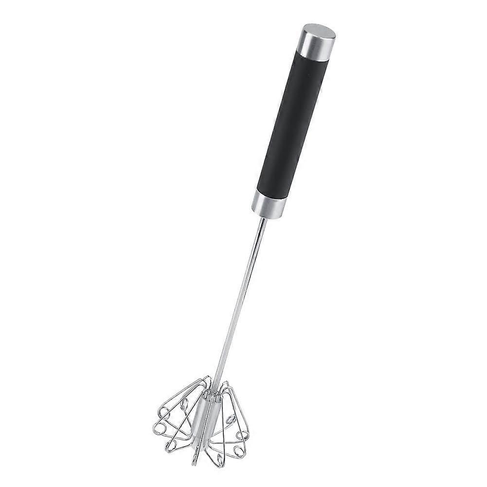 Stainless Steel Manual Whisk Egg Beater Semi-Automatic Hand Push Rotary Kitchen Mixer For Blending And Whisking