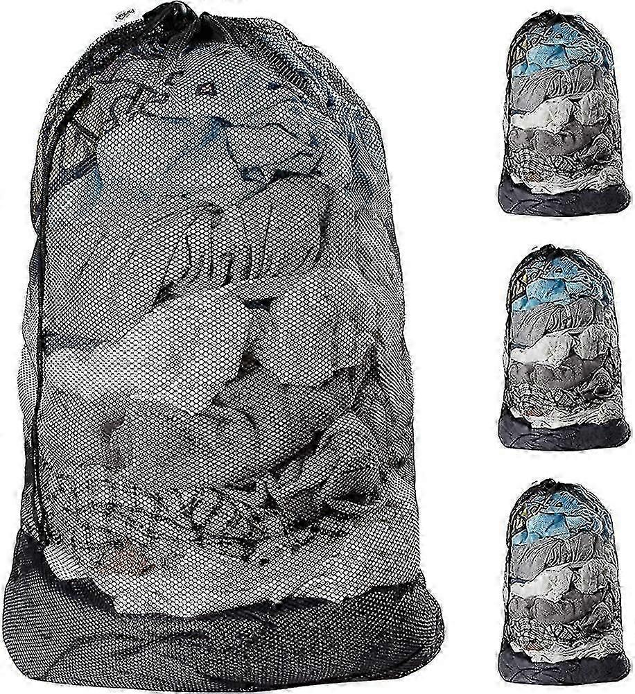 Mesh Laundry Bags With Drawstring, 24" X 36" Extra Large Laundry Bags With Staps