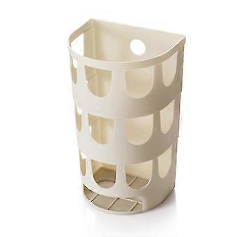 Plastpåsehållare, väggmonterad påsdispenser Plastpåsehållare för matkasser med stora hål (khaki)