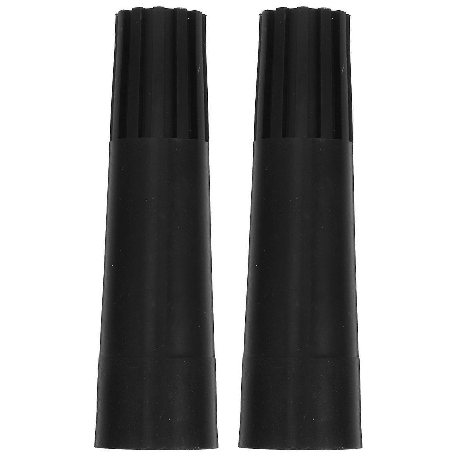 2pcs Broom Extension Pole Adapter Tips Plastic Threaded Handle Tips End Adapter For Mop