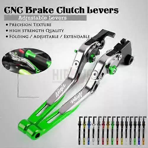 Motorcycle Accessories Adjustable Folding Extendable Brake Clutch Levers compatible for KAWASAKI NINJA 250 300 400 125 Z125/SL NINJA250 DDRR
