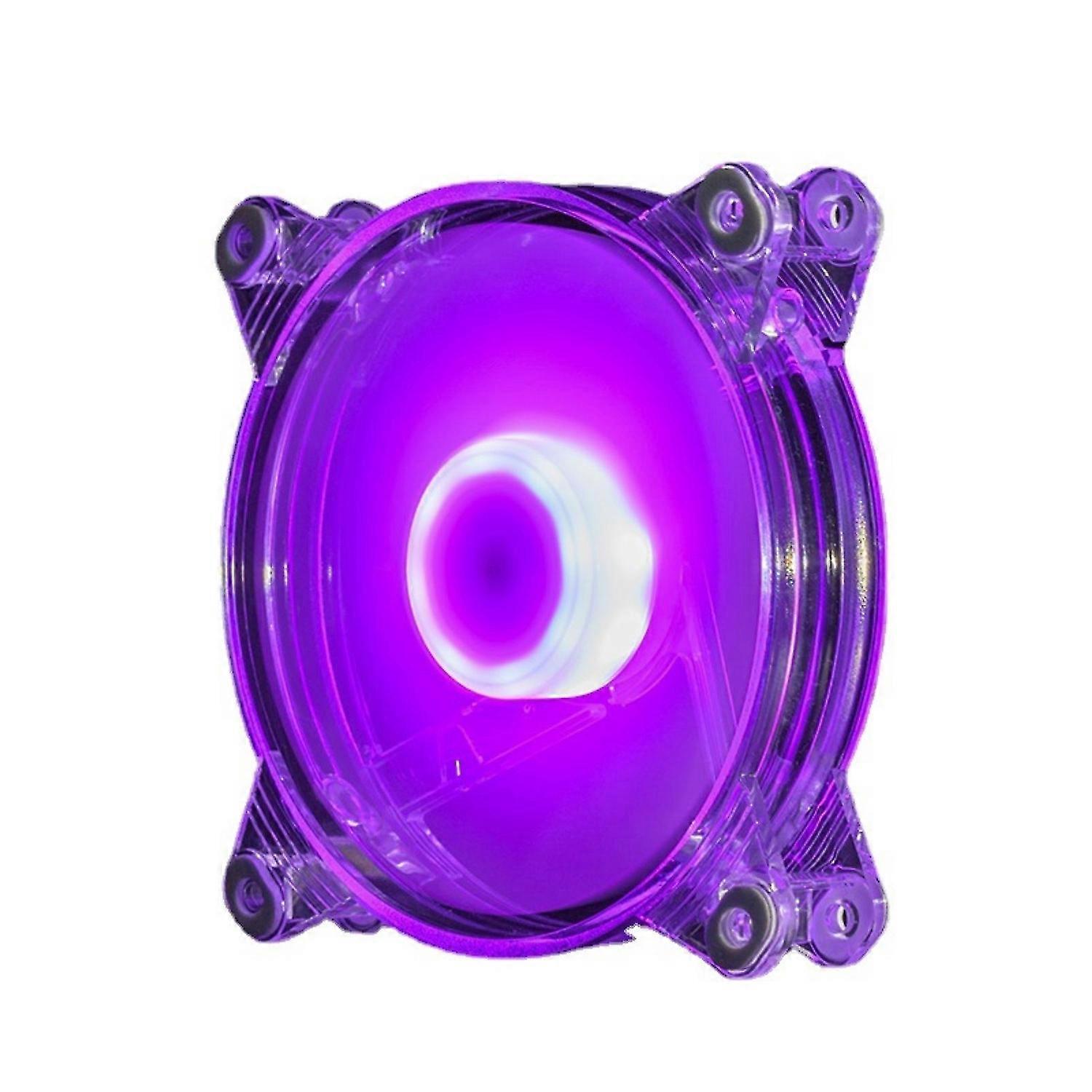 Noiseless Heat Sink Powerful Cool LED Light Computer Case Fast Cooling Fan for Desktop