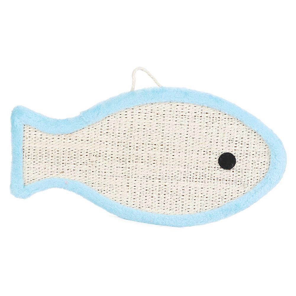 Fish Shaped Cat Scratching Pad | Flat Sisal Board Pet Scratcher Mat | Durable Toy for Cats | Natural Material